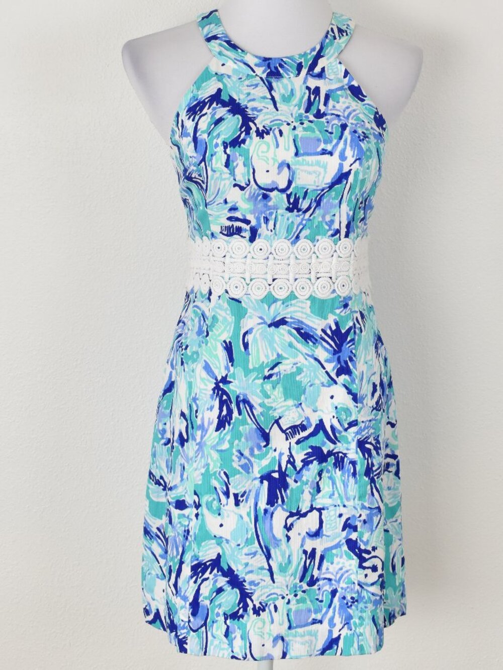 Lilly Pulitzer Ashlyn Shift Dress Elephant Appeal - 0 - Picture 4 of 10